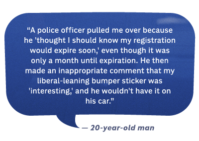 Police officer recounting